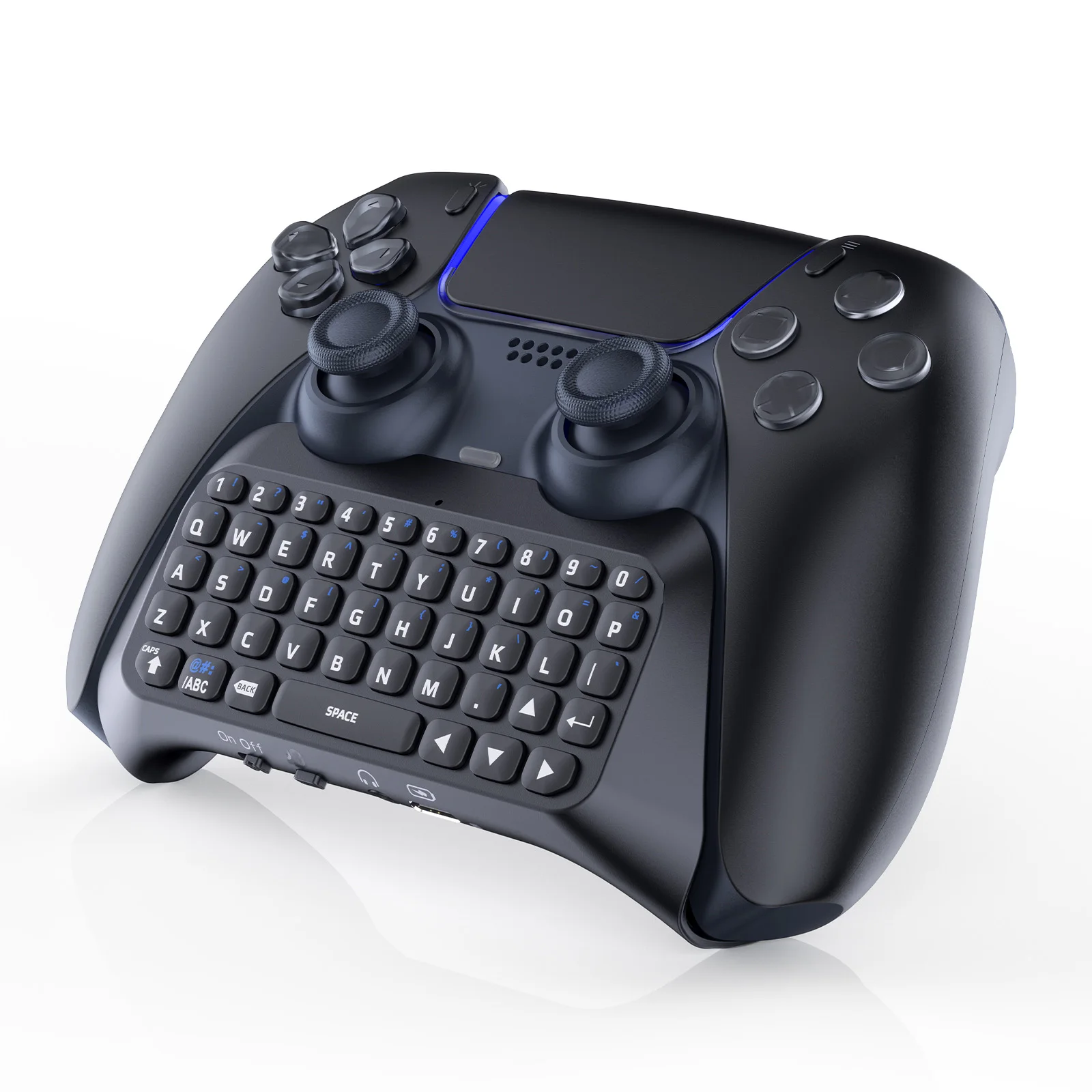 Wireless Portable Keyboard P5121 for PS5 Controller Built-in Speaker&3.5MM Audio Jack&PS5 Voice Chat Board,Gamepad Keyboard