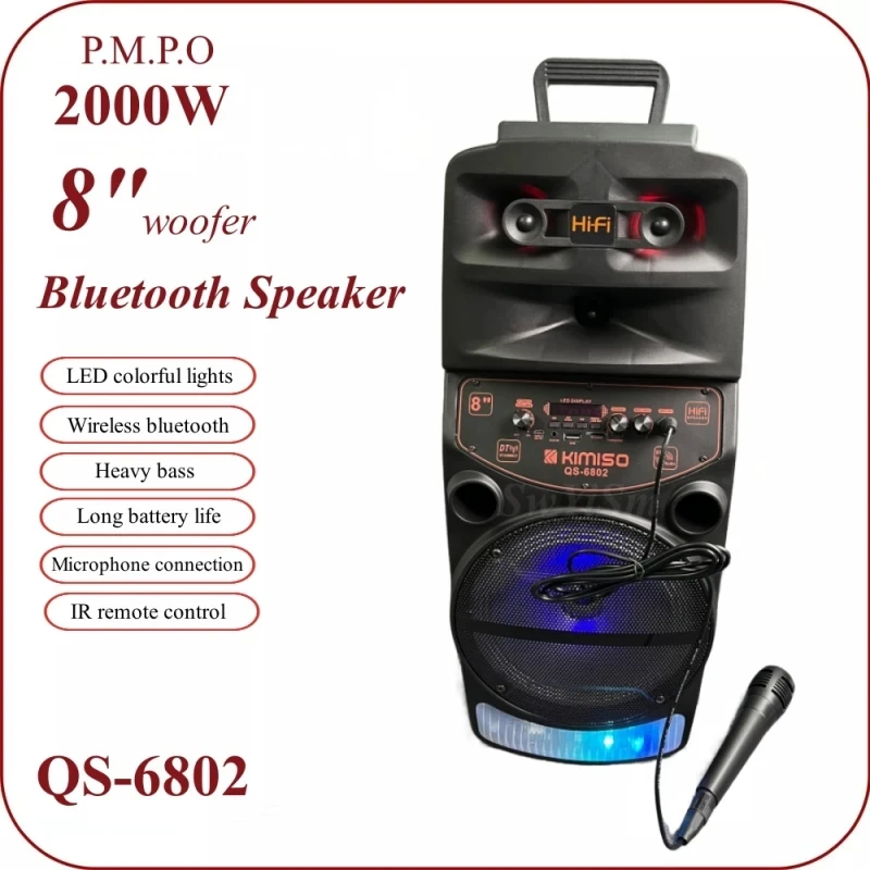 Bluetooth Speaker 2000W Peak Power 4