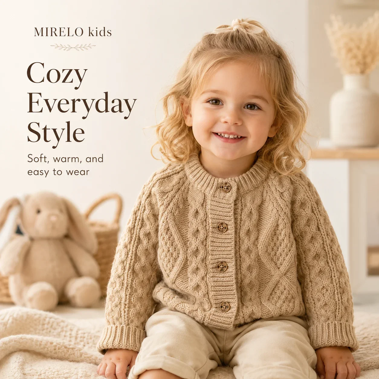 Herbstpullover, Kinderkleidung, Strickjacke für Mädchen und Jungen, langärmelig, wärmend, verdickter Mantel, Outfit, Jacke. – Detail 5