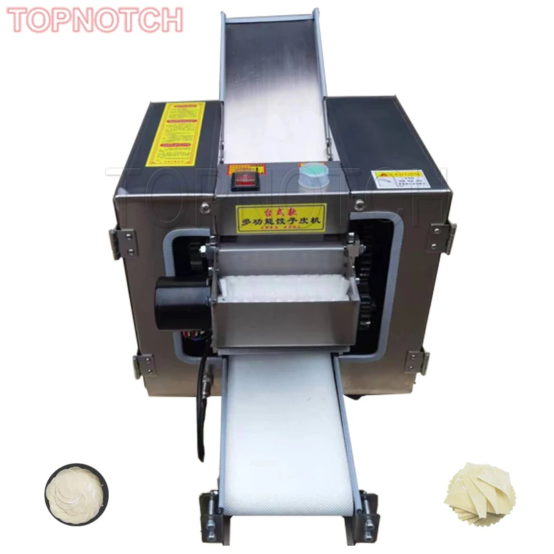 

110V 220V Dumpling Wrapper Machine Dough Rolling Pasta Maker Automatic Commercial Stainless Noodle Maker