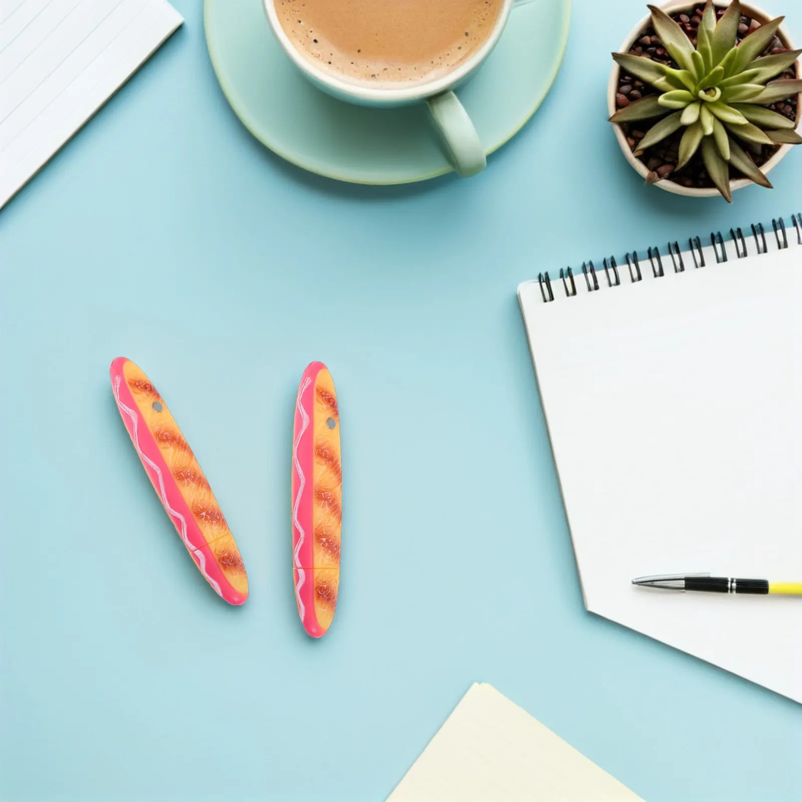 6Pcs Hot Dog Ballpoint Pens Funny Food Ballpoint Back to School Supplies Cute Writing Stationery Novelty Desk Gifts