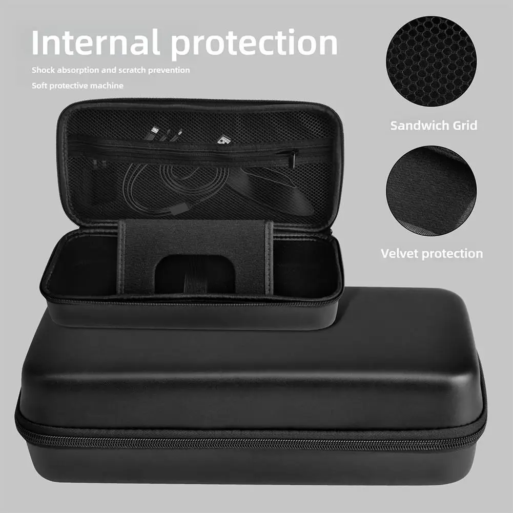 EVA Hard Portable Protective Bag For MSI Claw 8 Game Console Protective Travel Storage Pouch Zipper Carry Bag Anti-fall Pouch