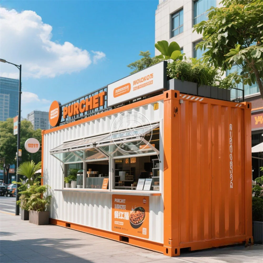 Fabricante profissional de fábrica, recipiente pré-fabricado, casa movida, construção, quiosque de café, recipiente para venda