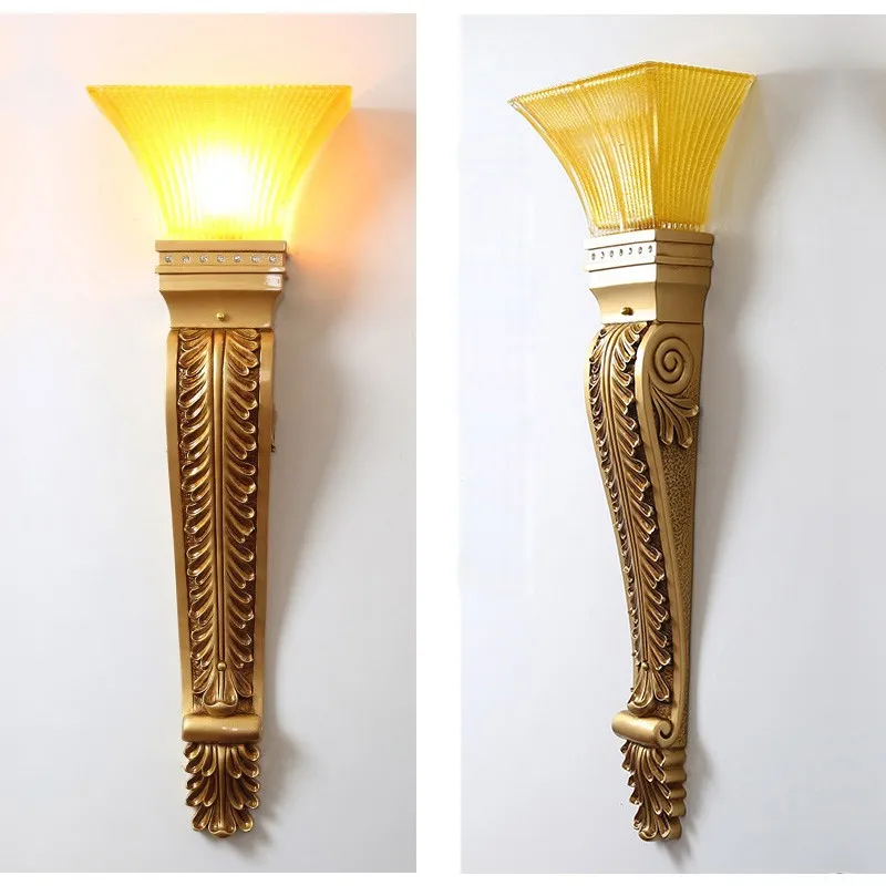 

Nordic style Retro Strip Wall Lamp Corridor Stairs Led Light Hotel Living Room Net Red Dining Room Lamps Lobby Roman sconces