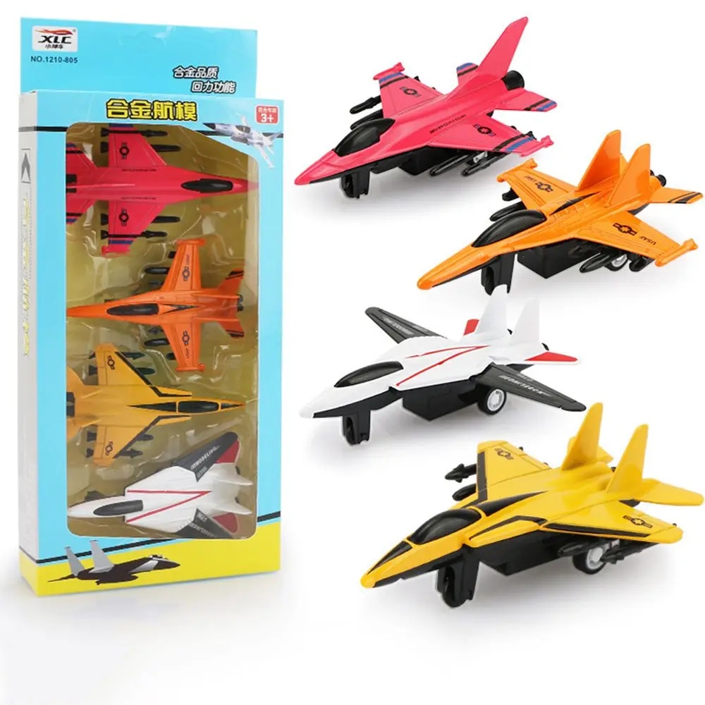 1 Set Airplane Pull Back Plane Model Toy Children's Birthday Party Education Gifts