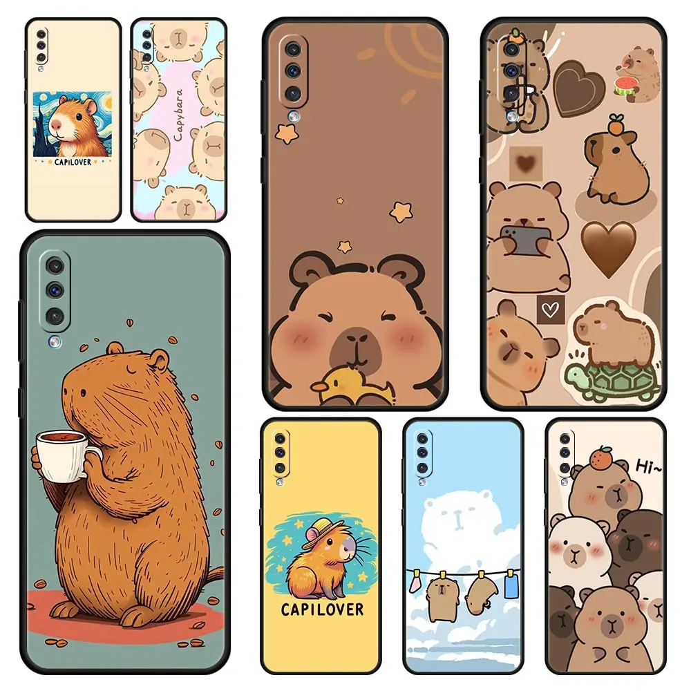 Anime Capybara Porpoise Case For Samsung A56 A36 A26 A24 A12