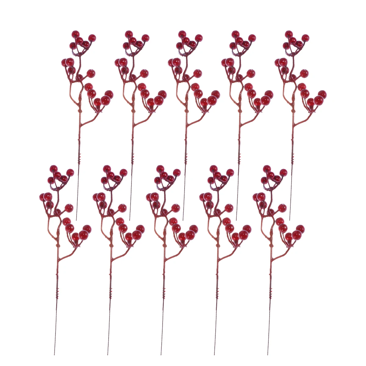 

10pcs Artificial Red Berry Sprays for Christmas Decor Wedding Party Centerpieces ArrangementsFlowers Festive nament