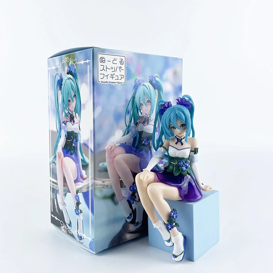 Nieuwe Anime Figuur Hatsune Miku Morning Glory Fairy Noodle Stopper Miku Action Figure PVC Collectie Model Ornament Speelgoed Geschenken