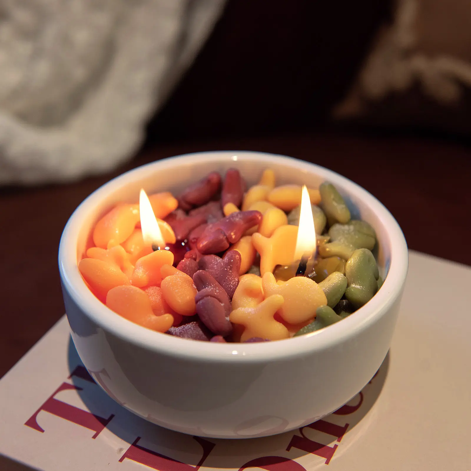 Small Fish Biscuit Bowl Aromatherapy Candle Fresh Sea Flavor