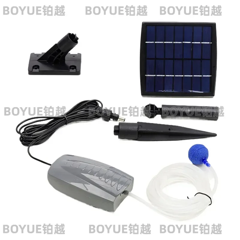 Solar Powered Air Pump for Garden Pond Oxygenation DC6V Water Feature Aerator Fish Tank Bubbler Outdoor Fountain Accessories