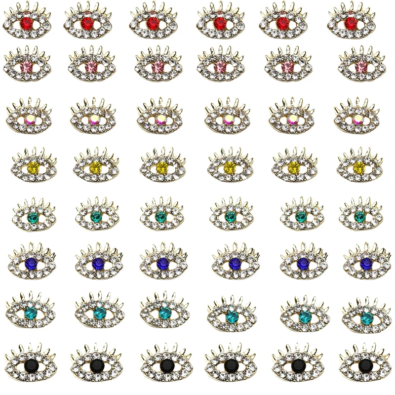 

40 шт., золотые кабошоны сглаза, глаза, драгоценные камни для ногтей, украшения, счастливый символический маникюр, художественные подвески, яркий драгоценный камень, блестящие глаза