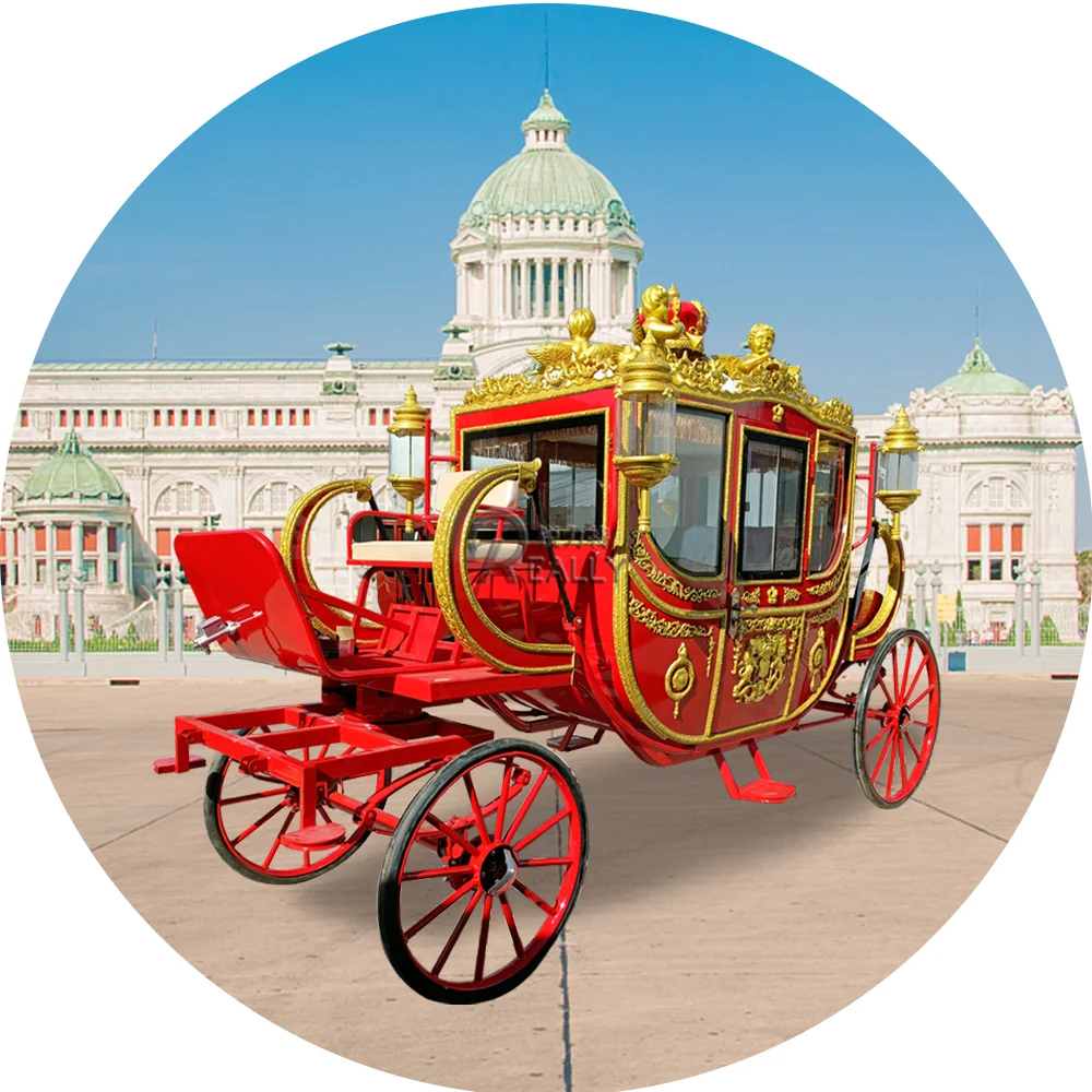 2023 Gracefully Princess Horse Carriage For Sale Royal Wedding Carriages Mobile Horse Cart