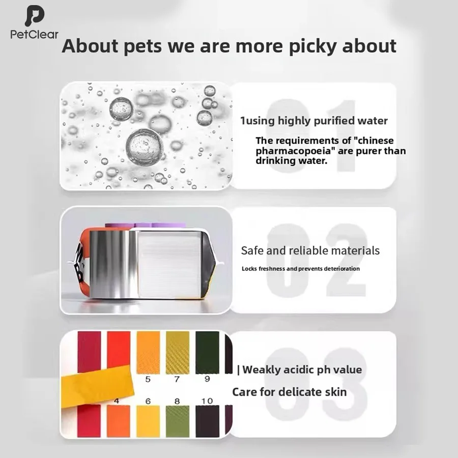 PetClear Pet Eye Wipes 200 pieces  - Pet Eye Care Wet Wipes for Dogs And Cats image 5
