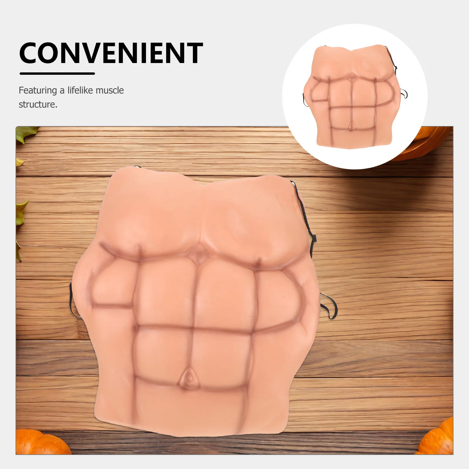 زي عضلات ABS مزيف للرجال، بدلة محاكاة معززة للصدر خفيفة الوزن للعب دور أداء المهرجان #6