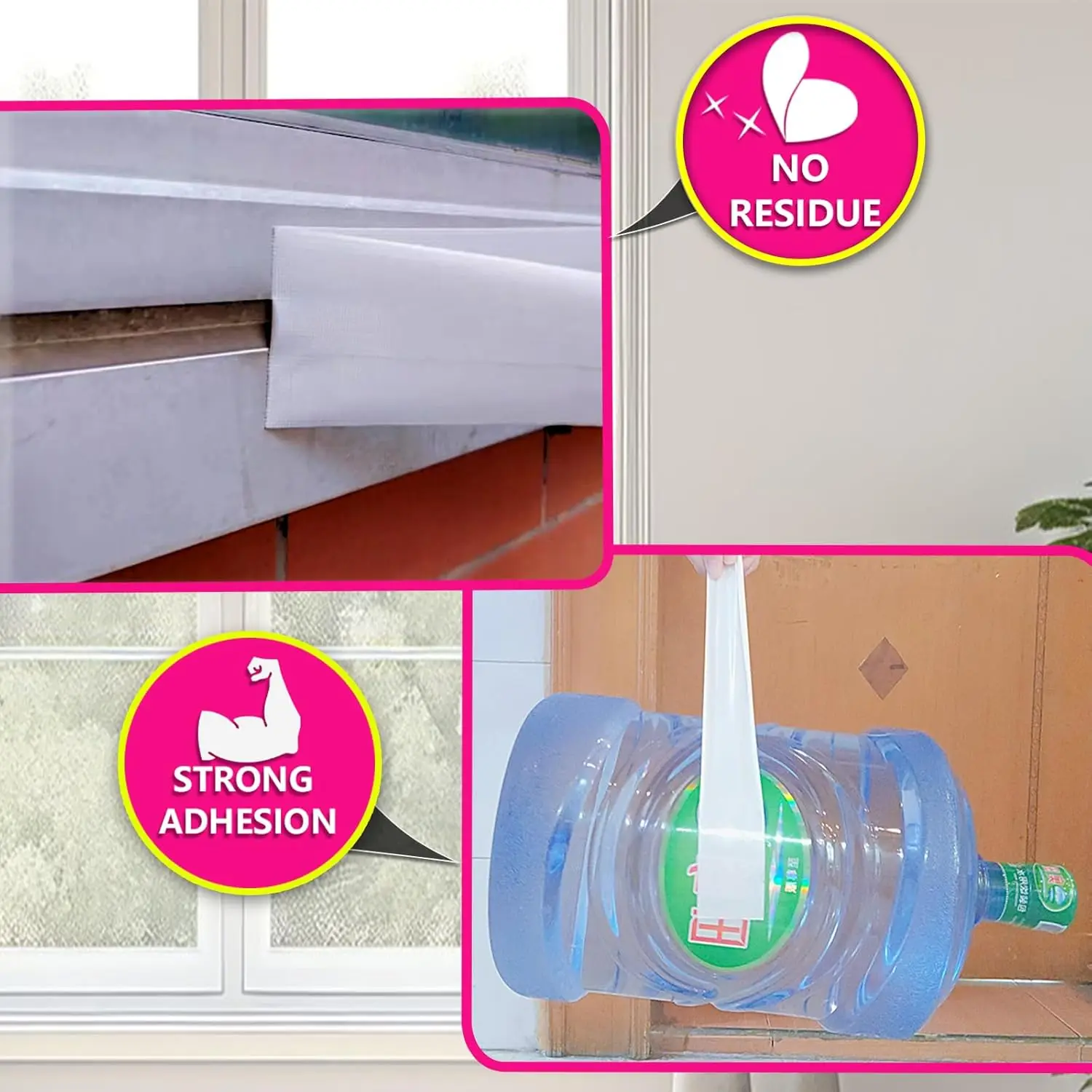 شريط عزل الطقس للنافذة البيضاء، شريط عزل مكيف الهواء AC المقاوم للماء يمكن أن يحافظ على المسودات والهواء البارد والغبار والضباب الدخاني