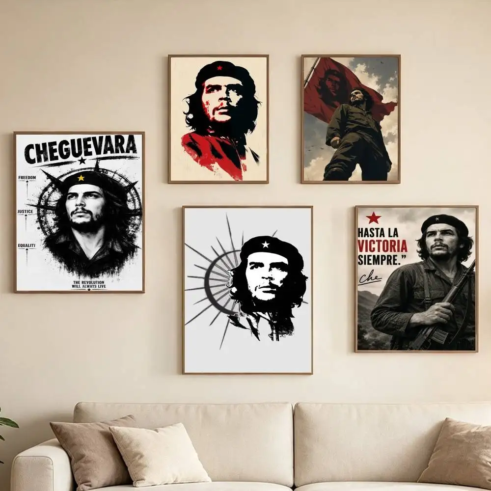 Che Guevara F-Freedom Poster Waterproof Wall Art Sticker For Bar Living Room Vintage Decor High Quality Print Gift