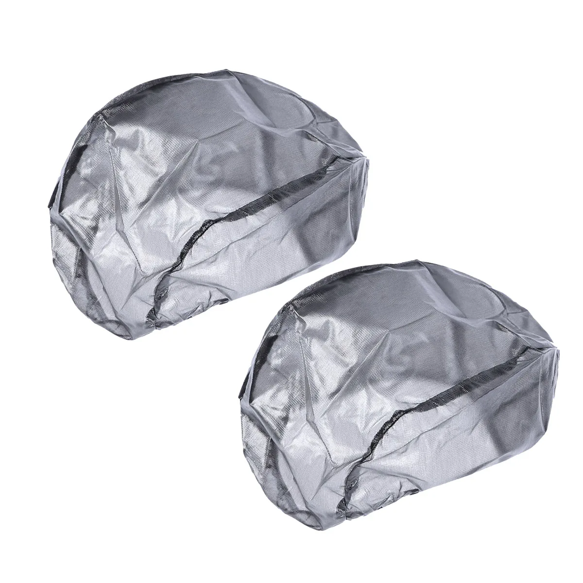 

2pcs Bike Rain Cover Cycling Rain Cover Weather Waterproof Head Protector for Outdoor (Black-Average Size)