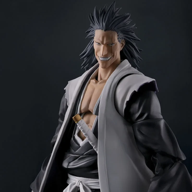 Original Bandai SHF Figuarts Bleach Shf Series Manga Character Zaraki Kenpachi Figurine Model Toy, Gift, and Collectible