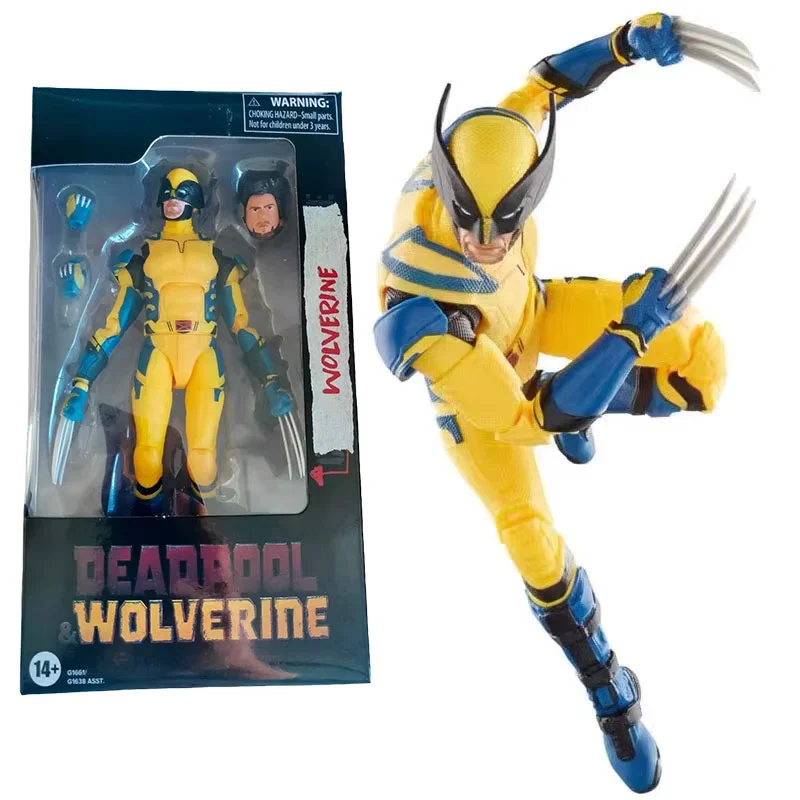 

Wolverine 6" Action Figure Hasbro Marvel Legend Series Yellow Battle Costume Collectible Model