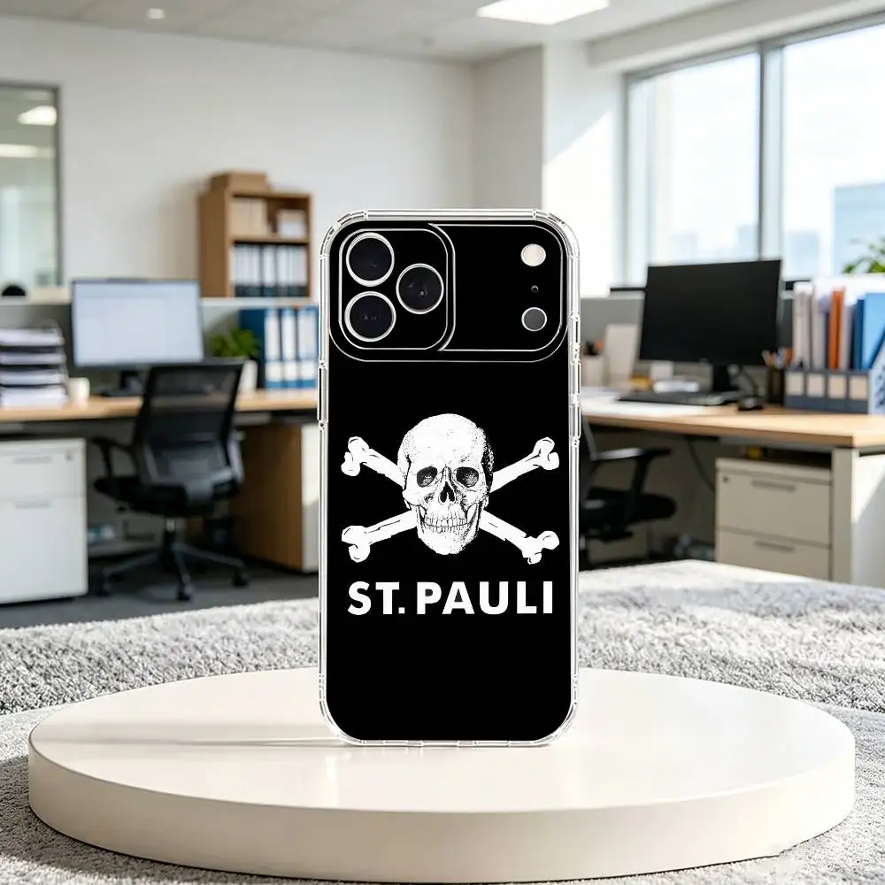 F&C St Pauli R-Rapper Streetwear  Phone Case For iPhone 14 16 15 17 13 12 11 Pro Max Plus Transparent TPU Soft Case