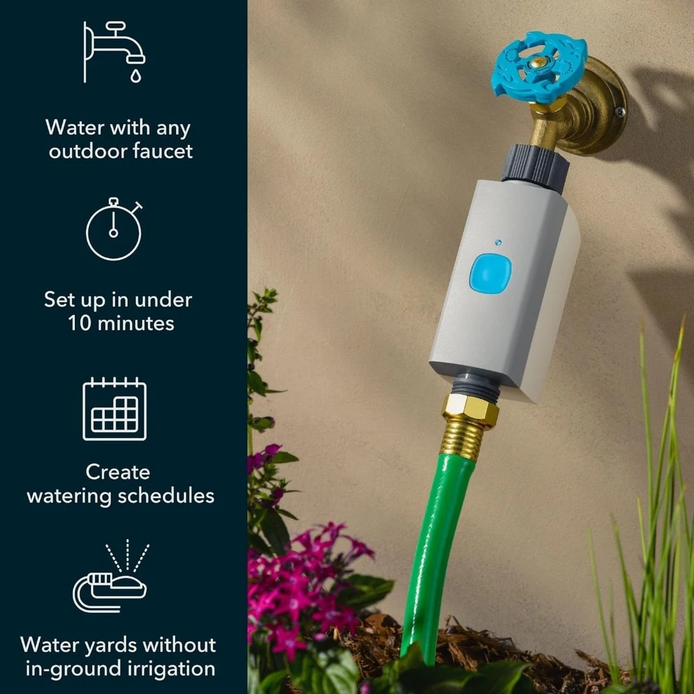 Intelligenter Schlauchtimer, Bewässerung im Freien, automatische Anordnung der Rasen- und Gartenbewässerung, intelligenter Sprinkler-Controller