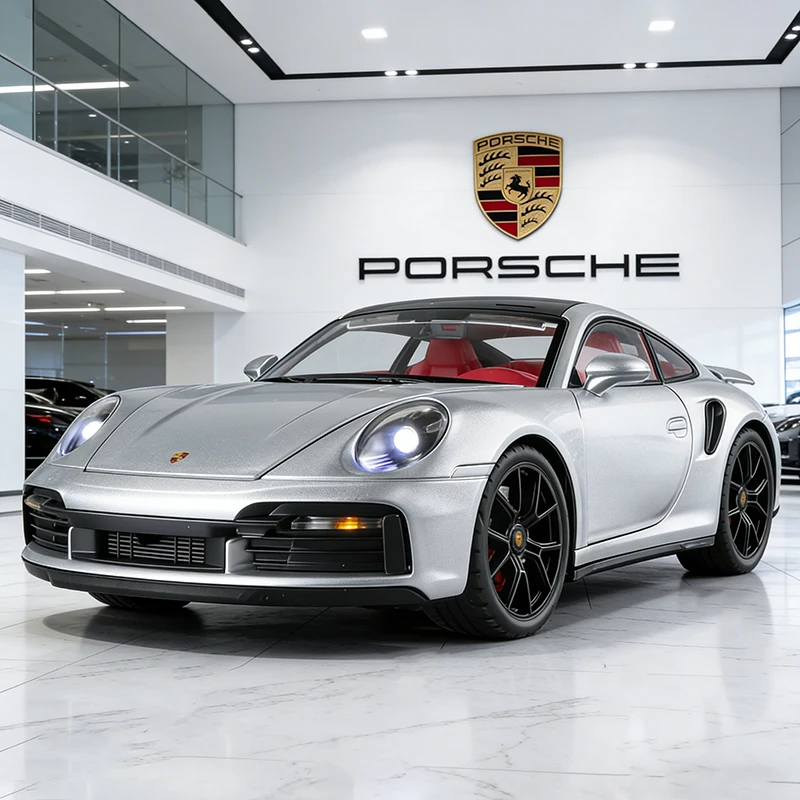 

1/24 Porsche 911 Turbo S Supercar Alloy Die Cast Toy Car Model Sound and Light Children's Toy Collectibles Birthday gift
