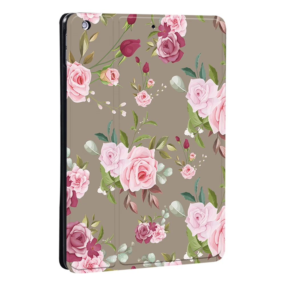 Case for Apple IPad Air 1 2 3 4 5/IPad 2 3 4/Mini 1 2 3 4 5 6/IPad 5th 6th 7th 8th 9th/Pro 11 Flower Pattern Stand Tablet Cover