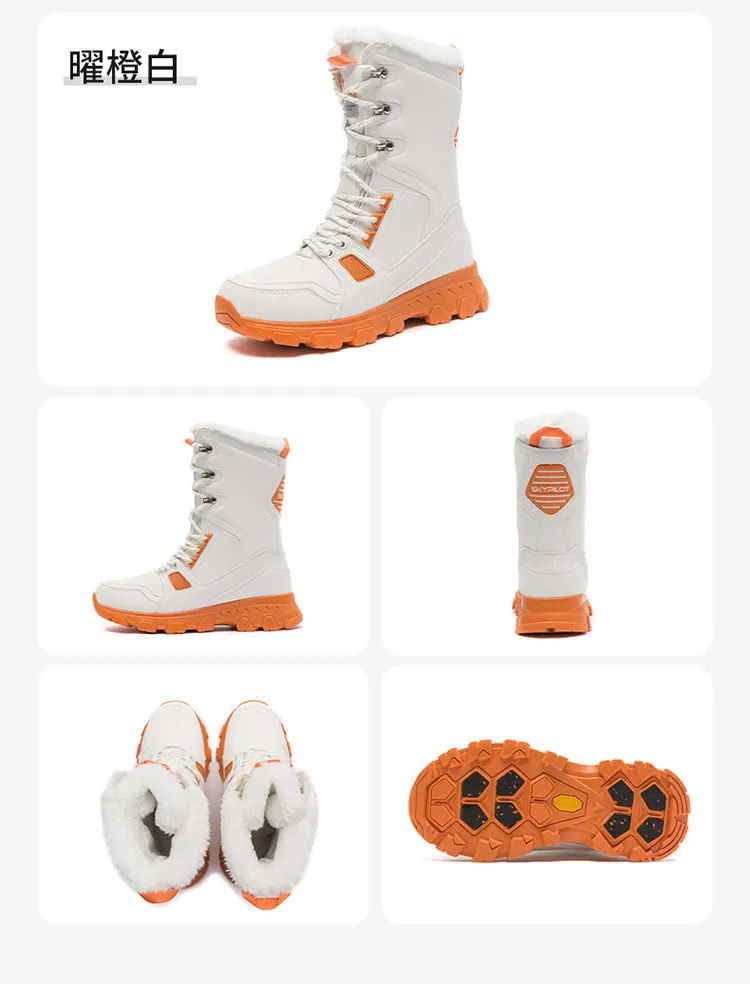 Skypilot Outdoor-Schneeschuhe für Herren, wasserdichte Damenstiefel, Trekking-Sneaker, Wanderschuhe, Winter-Sneaker, hochgeschnittene warme Skistiefel. – Detail 32