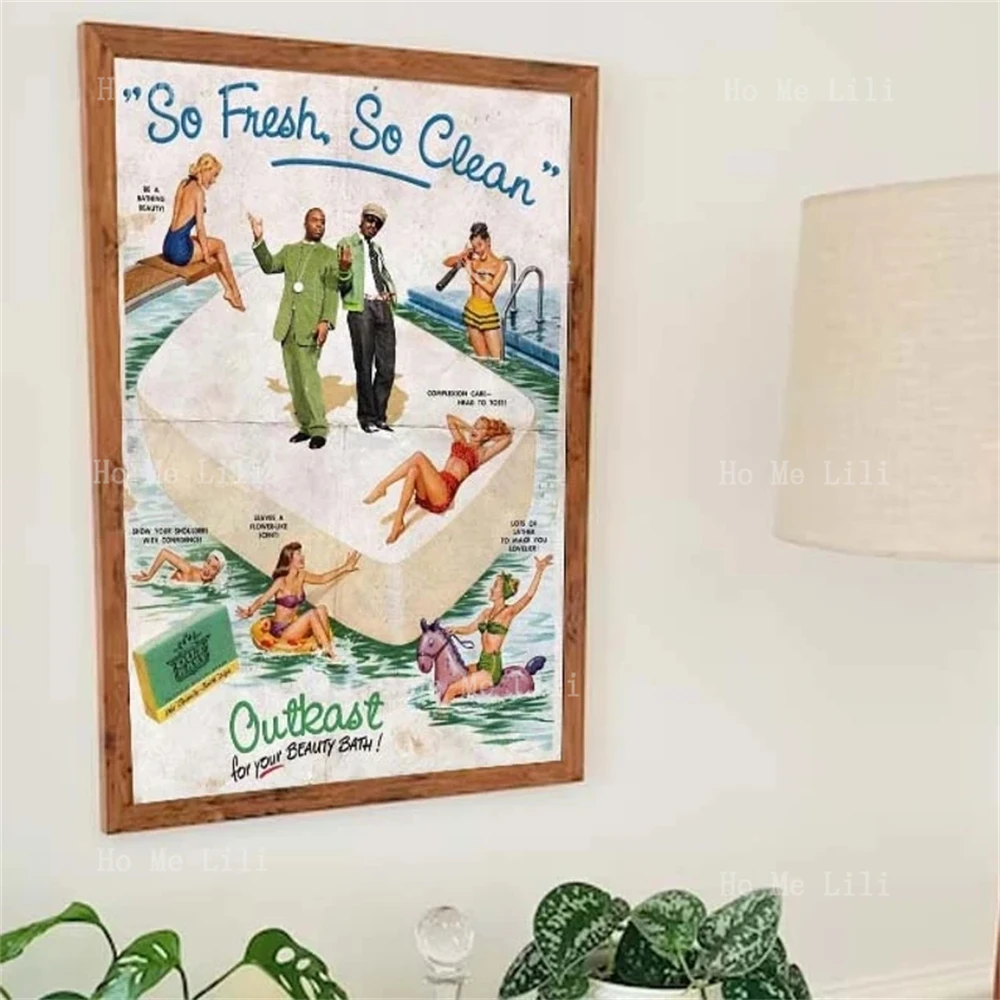 Outkast Such A Fresh And Clean Vintage Poster Canvas Wall Art For Livingroom Decor