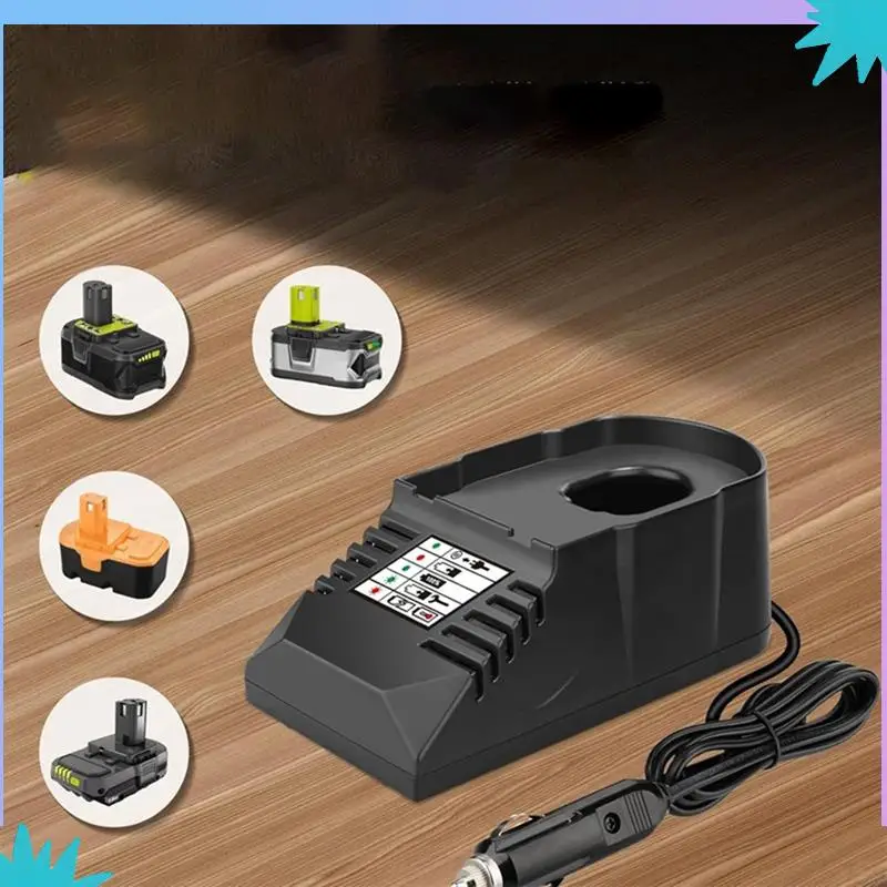 Ryobi 18V 리튬 및 Ni-Cad 및 Ni-Mh 배터리 용 담배 라이터 플러그가있는 ABZW 미니 배터리 충전기 차량용 충전기
