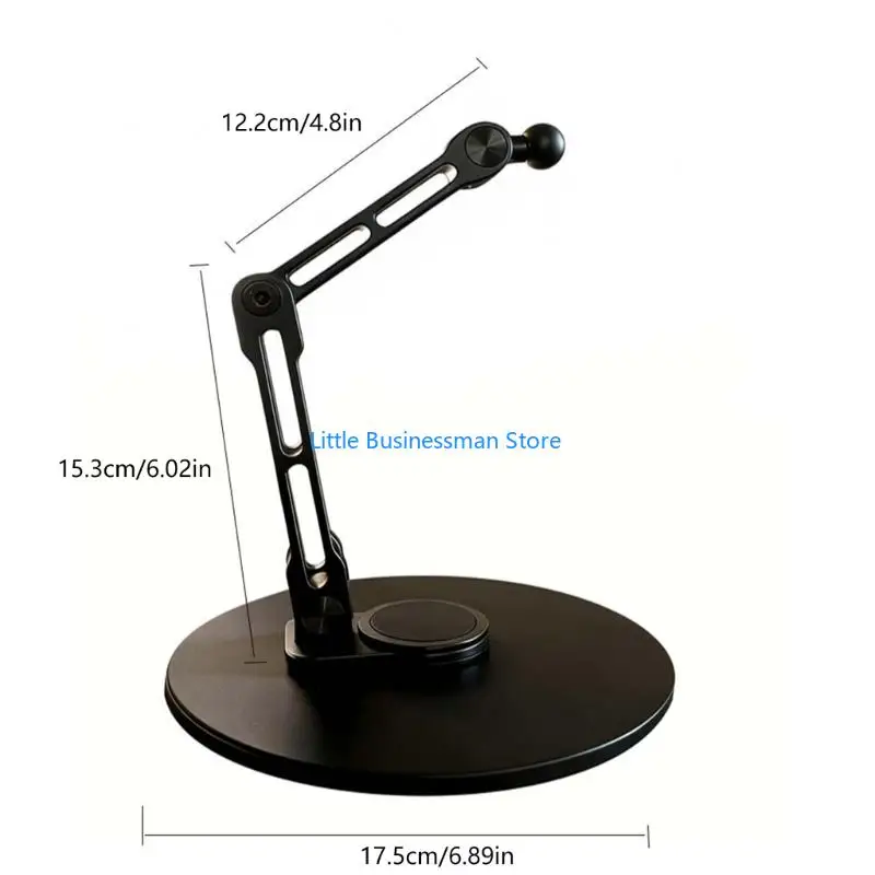 Höhenverstellbarer Monitorarm-Displayständer mit 153-mm-122-mm-Verlängerung und rutschfester Basis für Workstation M76A – Detail 6