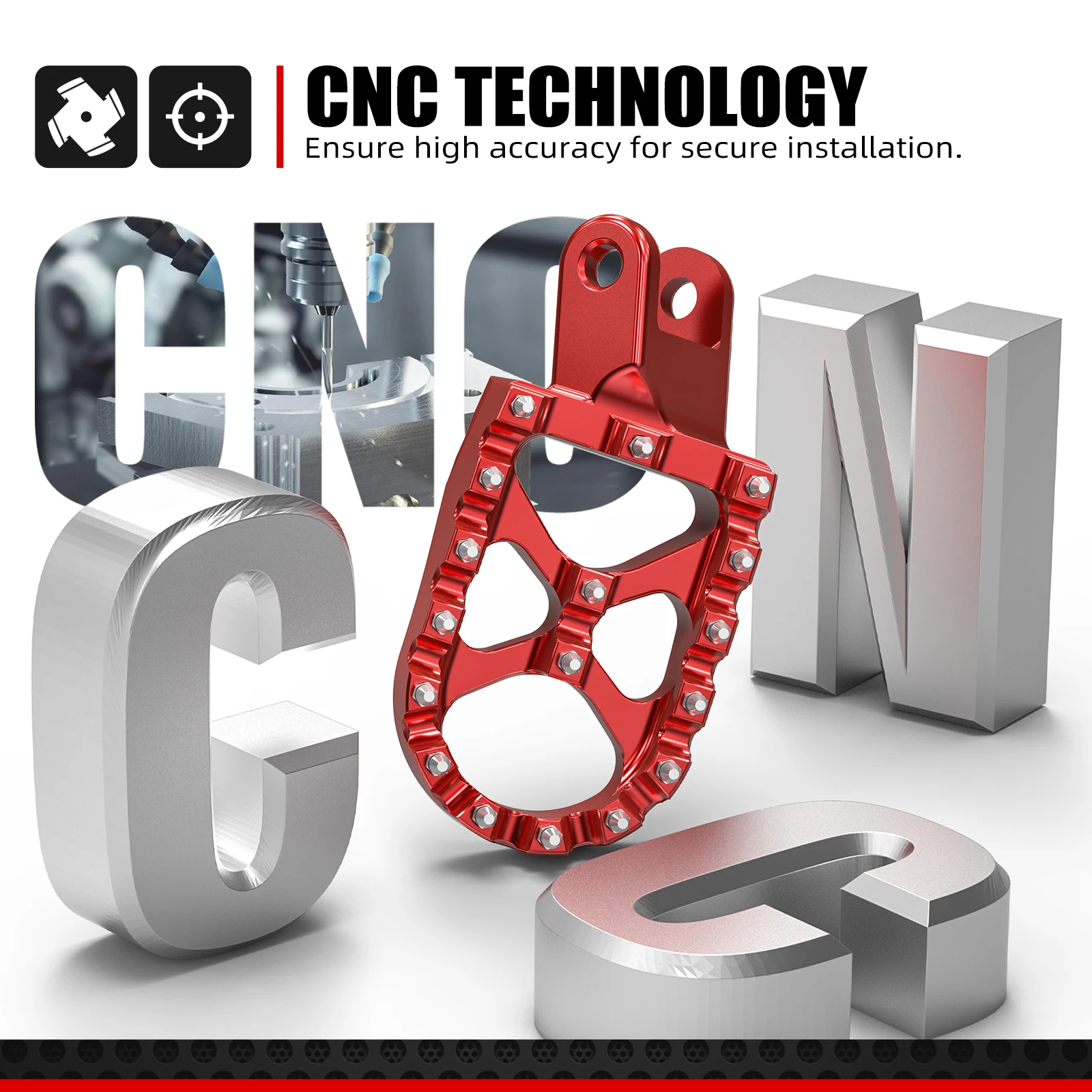 NICECNC لهوندا XR650L 1993-2025 دراجة نارية مسند القدم أوتاد Footpegs مساند الدواسات CR80R CR85R XR250R XR400R XR600R XR650R #4