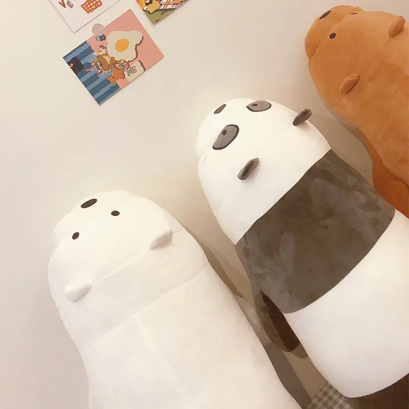 

Cute We Bare Bears Cartoon Plush Toys Grizzly Panda Icebear Soft Stuffed Dolls Plushies Figures Gifts