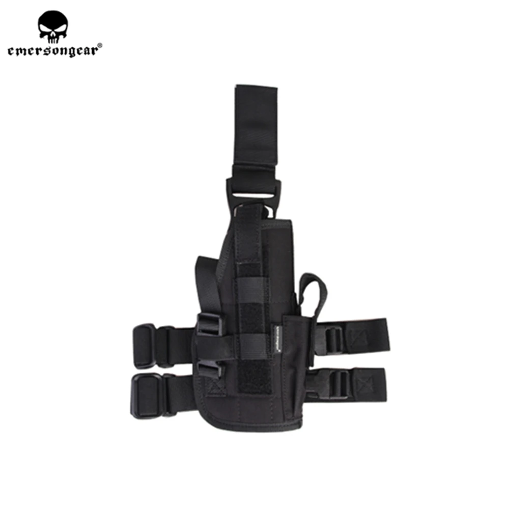Emersongear Taktyczna Kabura na Nogę Seals Uchwyt na Pistolet Biodrowy Uniwersalna Praworęczna Bojowa Myśliwska Turystyczna Outdoorowa Nylonowa