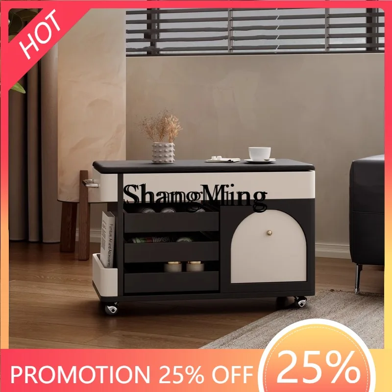 

FG minimalist trolley side table living room household small apartment movable coffee table creative sofa side table