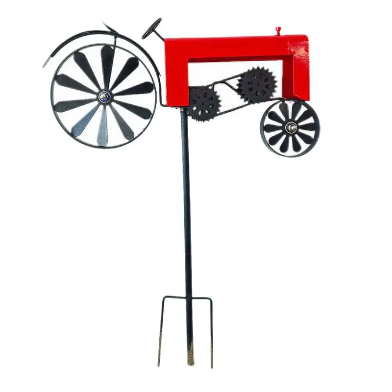 

Garden Wind Spinners Tractor Windmill For Lawn Weather-resistant Wind Spinners For Garden Backyard Patio Porch Outdoor Spaces