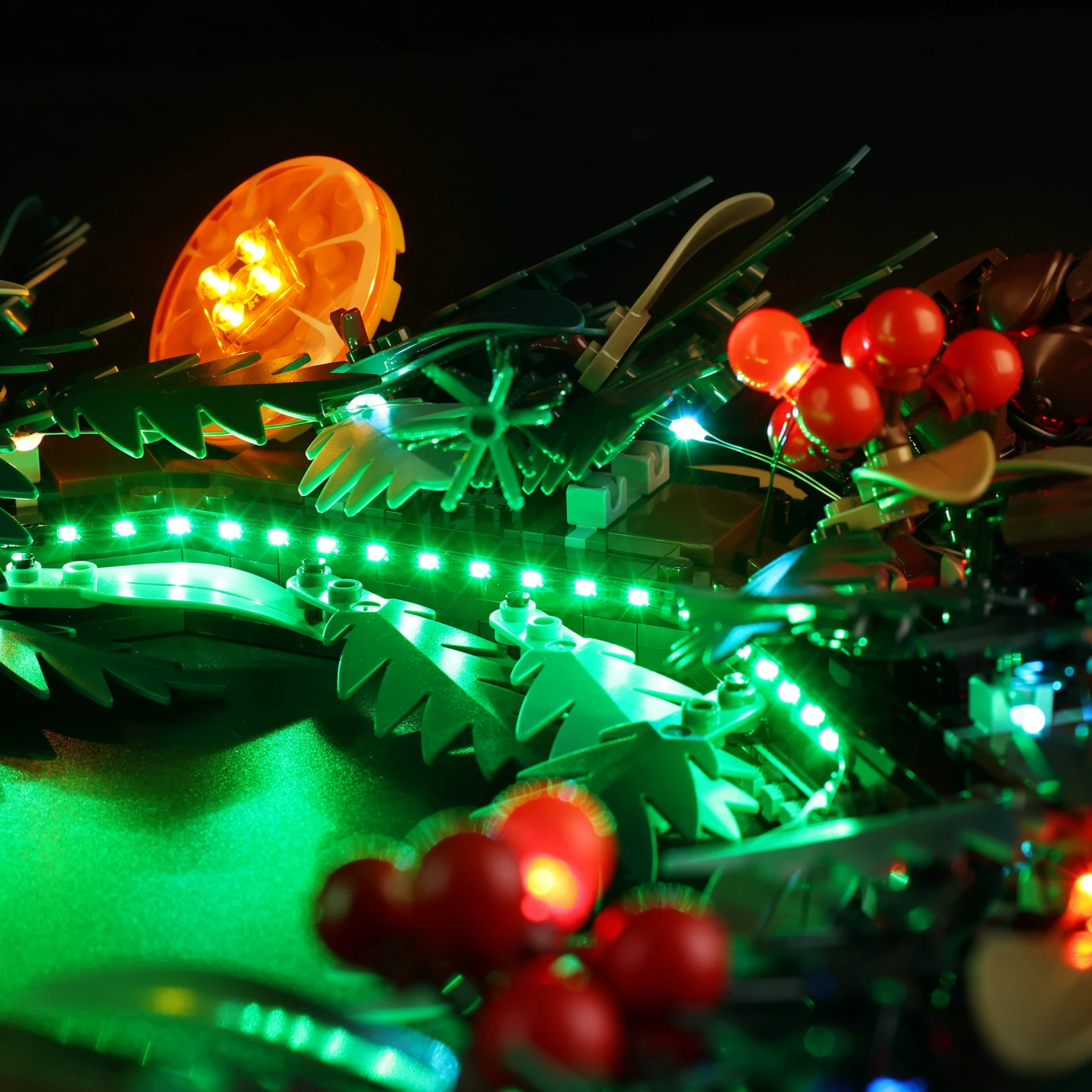 Geen model LED-verlichtingsset geschikt voor LEGO Wreath 10340 (exclusief bouwstenen)