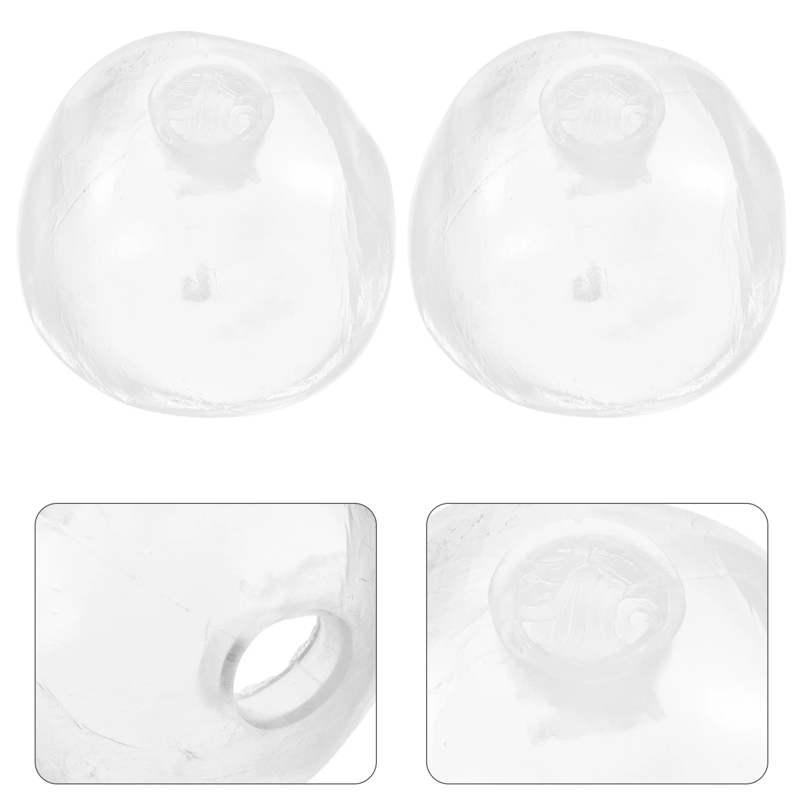 20 Pcs Squeeze Making Novelty Toys Replacement Shell Clear for Crafts Fillable Stress