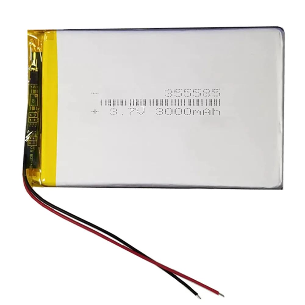 3.7V 2500mAh 315586 355585 Rechargeable Lithium Polymer Battery For Sharp 305SH 306SH 385SH E-book Power Bank PSP DVR Tablet PC