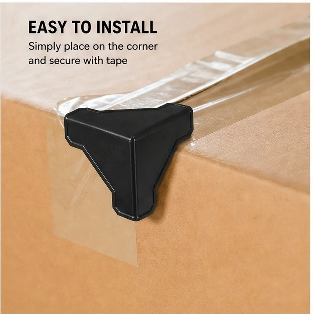 100Pcs Carton Packing Corner Guard Plastic Strong Protective Furniture Packaging Corner Protectors Shipping Collisions