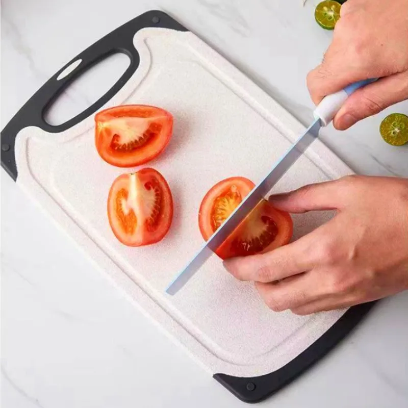 

Wheat straw cutting board plastic chopping board for home dormitory fruit cutting board vegetable and meat cutting board
