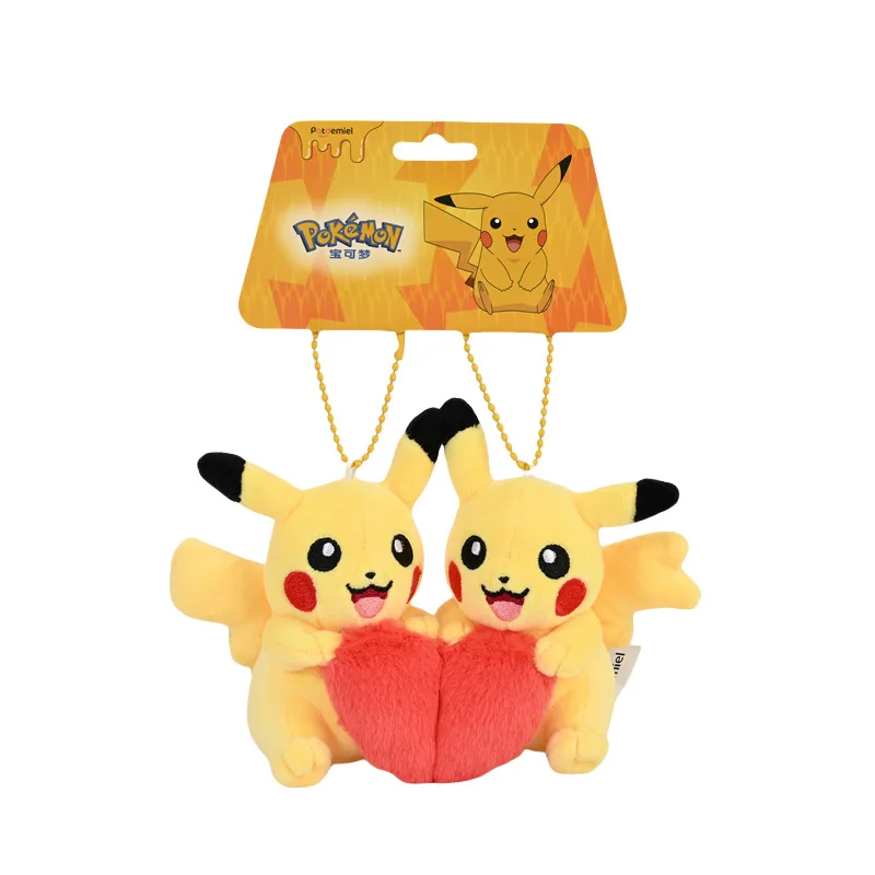 Anime Pocket Monster Zawieszka Pikachu Lalka Eevee Pluszowa Zabawka Zawieszka do Plecaka Akcesoria do Torby Brelok Prezent Urodzinowy dla Chłopców i Dziewcząt