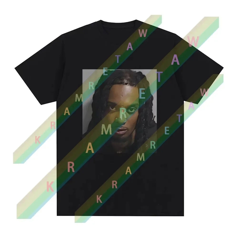

Rapper Playboi Carti Mugshot Graphic T-shirt Men's Fashion Vintage Hip Hop T Shirt Casual Cotton Short Sleeve Oversized T-Shirts