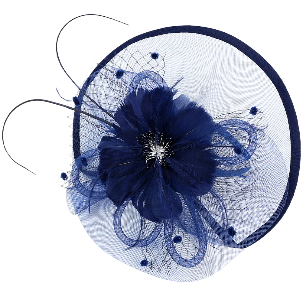 

Fascinator Hat Mesh Head Flower Vintage Camouflage Clip Veil Women Tea Party Prom Headband Hair Accessories