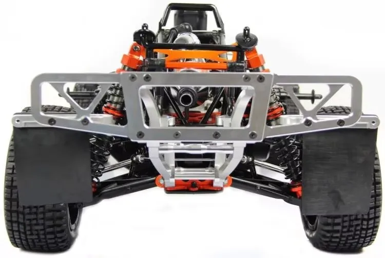 Set di travi di impatto per paraurti posteriore con staffa metallica per lavorazione di precisione CNC per ROFUN KM HPI BAJA 5T 5SC