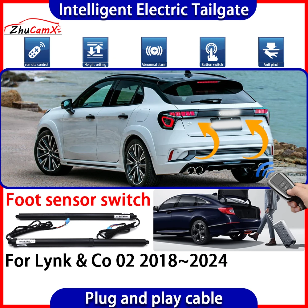 

ZhuCamX Car Automatic Lifting kit Opening Trunk Intelligent Electric Tail Gate Lift Tailgate for Lynk & Co 02 2018~2024