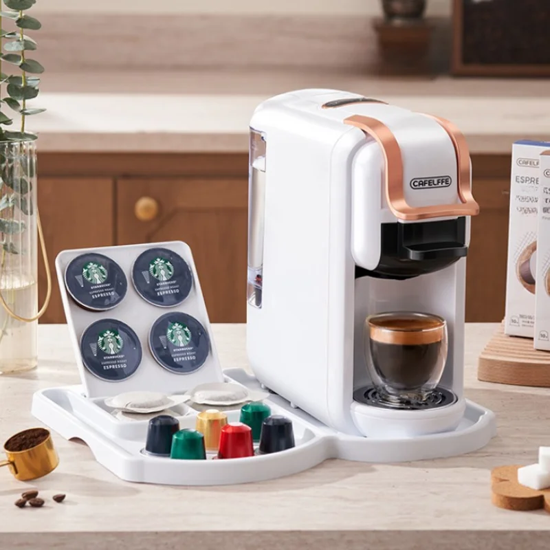 Máquina de café multifunções, totalmente automática, máquina CapCoffee de pequeno agregado familiar, Travel Maker portátil