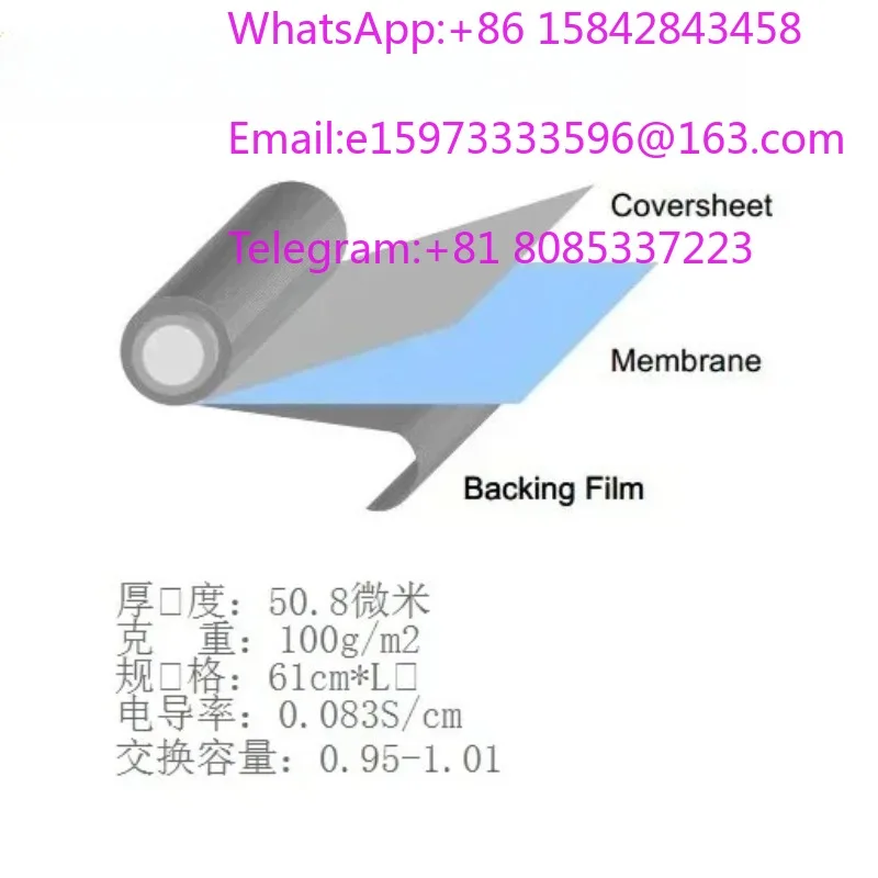 1 piece suitable for Perfluorosulfonic acid ion membrane NR212 DuPont proton exchange membrane  212 10*10cm