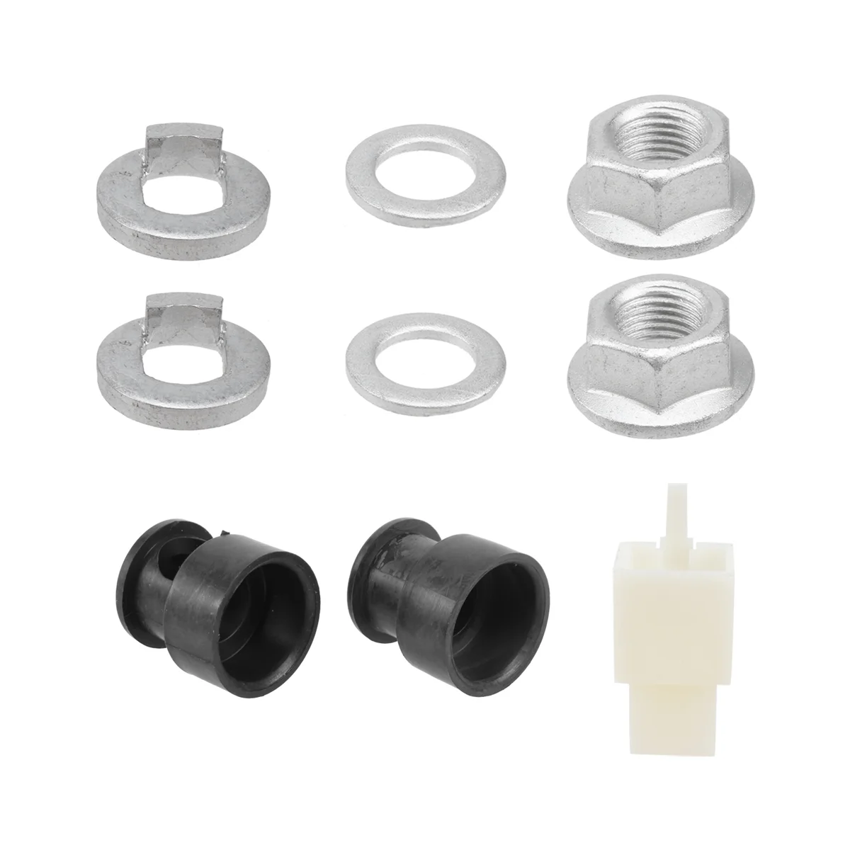 E-Bike Electric Bicycle Hub Motor Axle M12 Rear Lock Nut /Lock Washer /Spacer /Nut Cover with 12mm Shaft