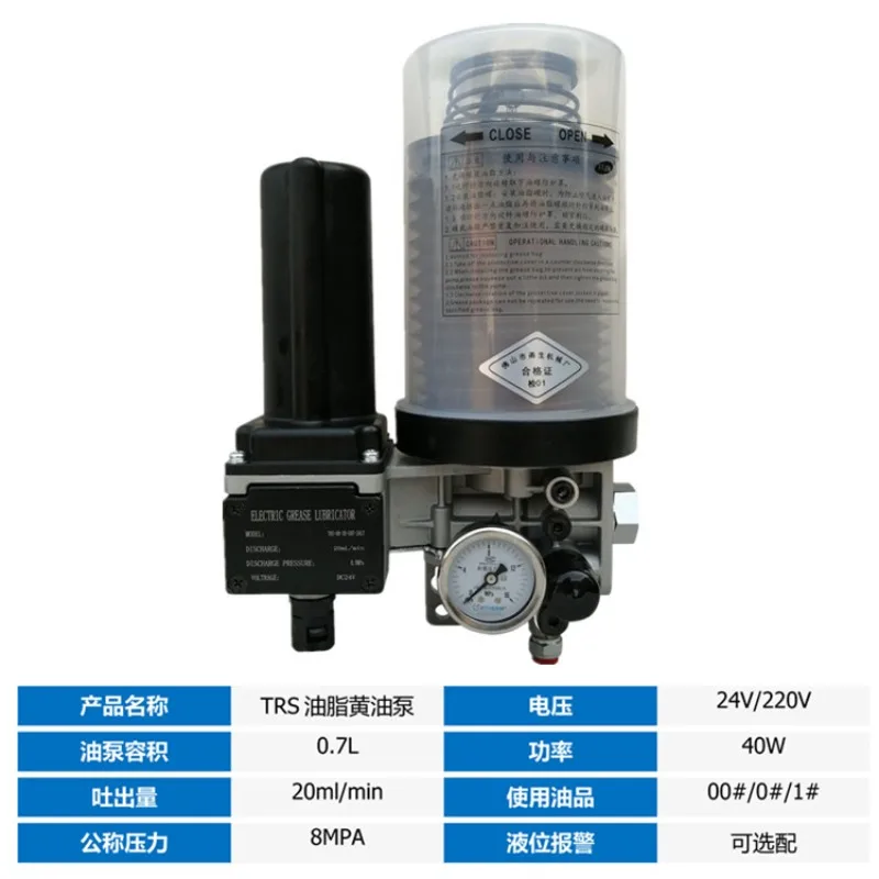 TRS-08G07 electric unloading grease lubrication pump 24/220V electric punch oil pump